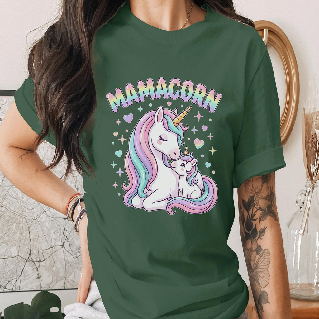 Mamacorn Unicorn Mom Shirt Cute Rainbow Unicorn Tee Funny Mom Life Shirt Magical Mama Gift Mothers Day Cute Unicorn Shirt