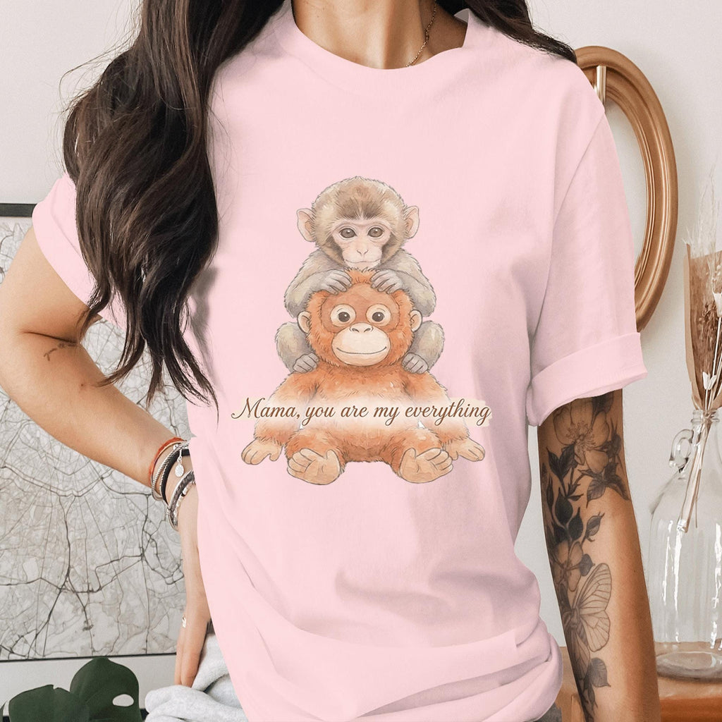 Mama You Are My Everything Shirt Cute Monkey Mom Tee Mothers Day Gift Animal Lover Mom Shirt Sweet Mom Love Mama Tee