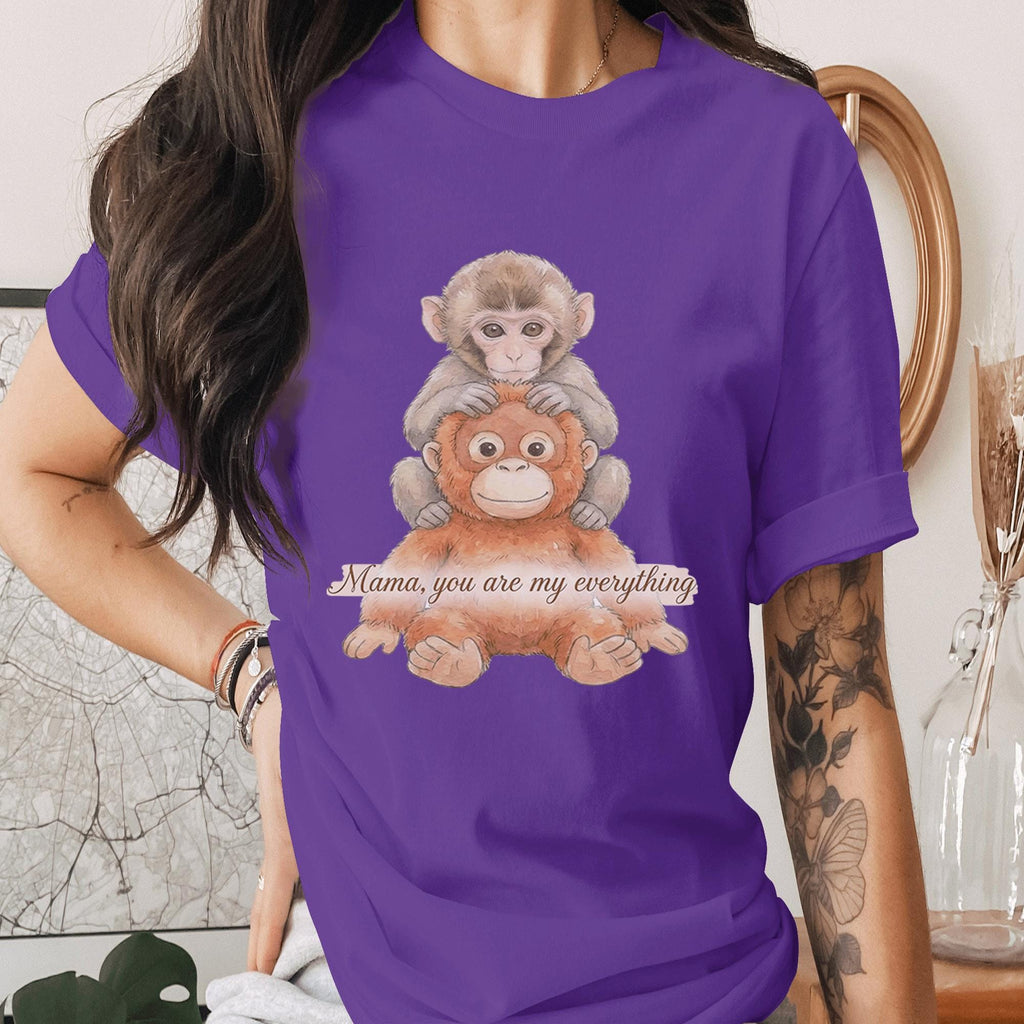 Mama You Are My Everything Shirt Cute Monkey Mom Tee Mothers Day Gift Animal Lover Mom Shirt Sweet Mom Love Mama Tee