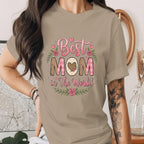 Best Mom in The World Shirt Rustic Floral Mom Gift Vintage Style Mothers Day Shirt Cute Mama Tee Plaid Leopard Heart Mom Shirt