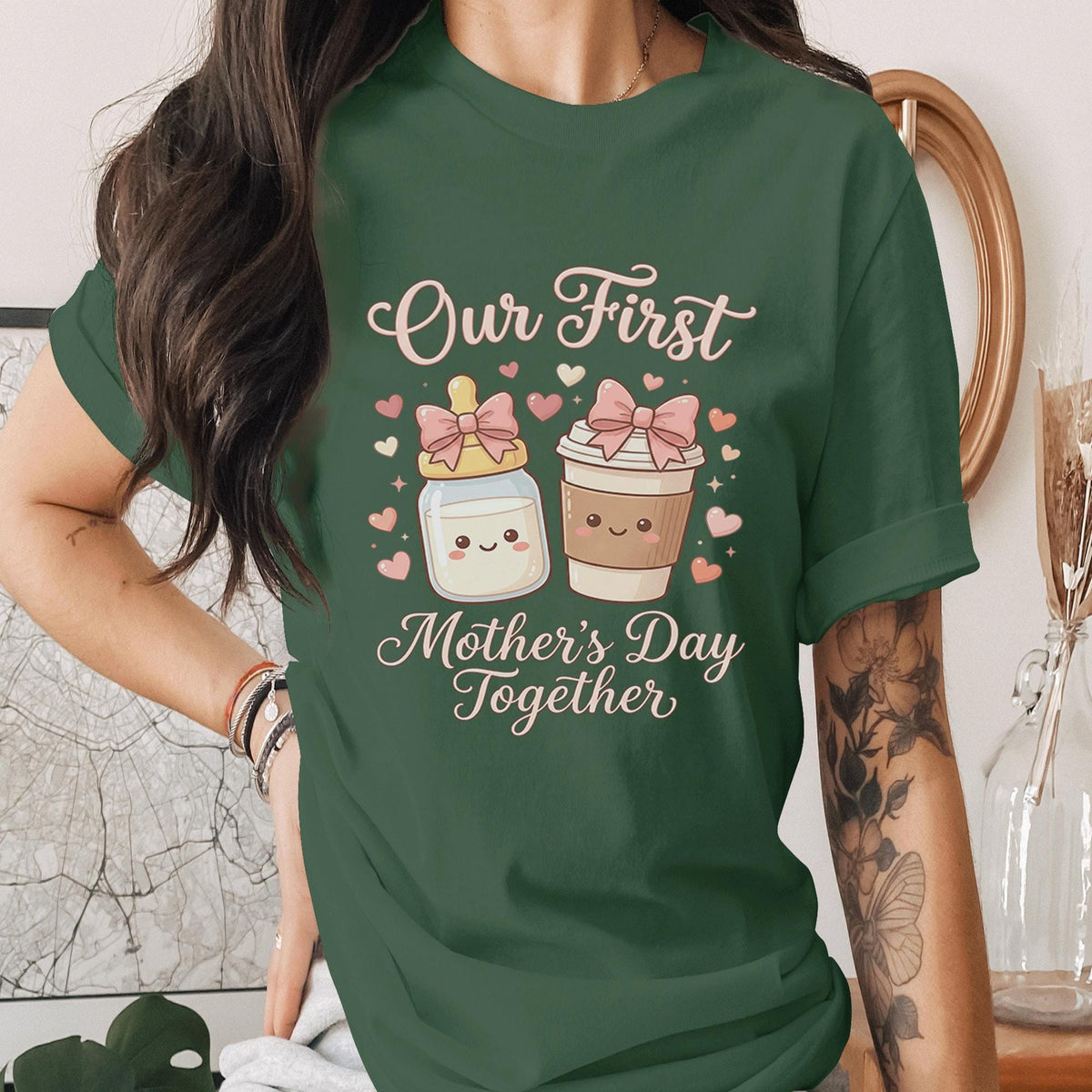 Our First Mothers Day Together Shirt Cute Baby Mom Matching Tee First Mothers Day Gift New Mom Shirt Sweet Mom Baby Tee Mama Shirt