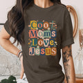 Cool Moms Love Jesus Shirt Christian Mom Tee Retro Faith Shirt Religious Mothers Day Gift Trendy Floral Christian Mam...