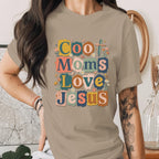 Cool Moms Love Jesus Shirt Christian Mom Tee Retro Faith Shirt Religious Mothers Day Gift Trendy Floral Christian Mama Shirt