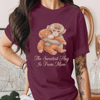 The Sweetest Hug Is From Mom Shirt Cute Baby Monkey Hug Tee Heartwarming Mom Love Shirt Mothers Day Gift Idea for Mama Shirt