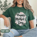Happy Mothers Day Shirt Cute Mom Gift Shirt Floral Heart Mama Tee Mothers Day Gift Idea for Mom Mama Shirt Trendy Women Top
