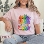 Broken Crayons Still Color Shirt Rainbow Crayon Splash Tee Mental Health Awareness Inspirational Quote Gift Mental Health Awareness T Shirt