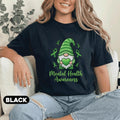 Cute Gnome Mental Health Awareness Shirt Green Ribbon Heart Design Kawaii Support Tee Funny Therapy Gift Unisex Green...