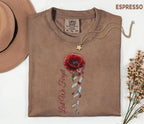 Lest We Forget Poppy Comfort Colors® Shirt, Memorial Day Tribute Tee