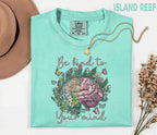 Comfort Colors® Be Kind To Your Mind Shirt Mental Health Awareness Floral Brain Tee Inspirational Quote Self Care Gift Wellness Shirt
