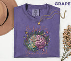 Comfort Colors® Be Kind To Your Mind Shirt Mental Health Awareness Floral Brain Tee Inspirational Quote Self Care Gift Wellness Shirt