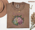 Comfort Colors® Be Kind To Your Mind Shirt Mental Health Awareness Floral Brain Tee Inspirational Quote Self Care Gif...