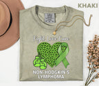 Comfort Colors® Non Hodgkins Lymphoma Support Shirt Green Ribbon Fight Love Cure Tee Cancer Awareness Gift Warrior Support Shirt