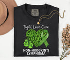 Comfort Colors® Non Hodgkins Lymphoma Support Shirt Green Ribbon Fight Love Cure Tee Cancer Awareness Gift Warrior Support Shirt