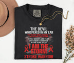 I Am The Storm Stroke Warrior Shirt, Comfort Colors Stroke Awareness Tee