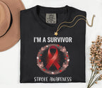 I'm A Survivor Stroke Awareness Shirt, Comfort Colors Stroke Awareness Tee