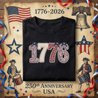 1776 Patriotic Shirt Vintage Floral Independence Day Tee USA Founding Year Shirt Fourth of July Retro American History Shirt 4th of July