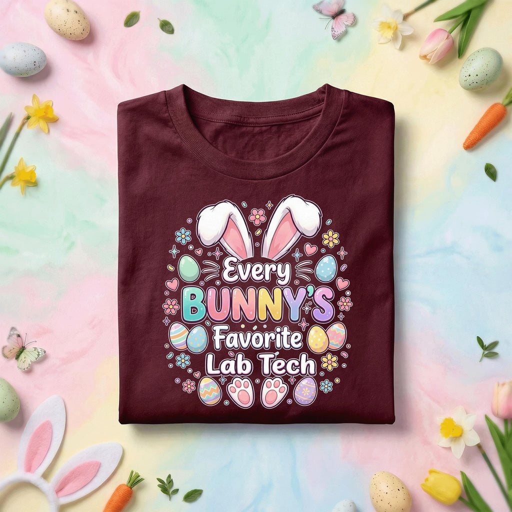 Every Bunny’s Favorite Lab Tech Shirt Easter Bunny Ears Cute Pastel Eggs Tee Funny Lab Technician Gift Spring Holiday Shirt