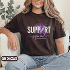 Support Squad Domestic Violence Awareness Shirt, Matching Purple Ribbon Survivor Support Tee, DV Awareness Gift, Team Advocacy Support Shirt