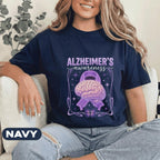 Alzheimer’s Awareness Shirt, Purple Ribbon Brain Graphic Tee, Dementia Awareness Support Shirt, Neurology Awareness Gift
