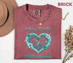 Comfort Colors PTSD Awareness Shirt, I Wear Teal For PTSD Tee, Teal Ribbon Mental Health Shirt, Trauma Survivor Support Gift