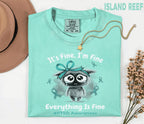 Comfort Colors® PTSD Awareness Shirt, It's Fine I'm Fine Tee, Mental Health Awareness Shirt, Teal Ribbon Trauma Survivor Gift