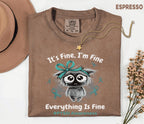 Comfort Colors® PTSD Awareness Shirt, It's Fine I'm Fine Tee, Mental Health Awareness Shirt, Teal Ribbon Trauma Survivor Gift
