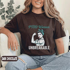 PTSD Warrior Unbreakable Shirt, Teal Ribbon Mental Health Awareness T-Shirt, Strong Survivor Feminist Tee, Trauma Support Gift