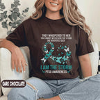 PTSD Awareness I Am The Storm Shirt, Teal Butterfly Mental Health T-Shirt, Trauma Survivor Inspirational Quote Tee, Empowerment Gift