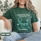 PTSD Awareness I Am The Storm Shirt, Teal Butterfly Mental Health T-Shirt