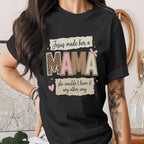 Christian Mama Shirt Jesus Made Her A Mama Faith T-Shirt Religious Mom Gift Inspirational Quote Tee Leopard Pink Bow ...