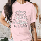 Mother Daughter Love Shirt Mom Daughter Quote Tee Family Love T-Shirt Mothers Day Gift Heart Mama Matching Outfit Top