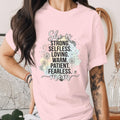Strong Mom Shirt Inspirational Mother Quote Tee She Is Strong Selfless Loving Patient Fearless Mom T-Shirt Mothers Da...
