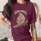 Monkey Mother Love Shirt Cute Animal Mom Tee Vintage Style Happy Mothers Day Shirt Wildlife Mom Gift Unique Nature Lover Mama Tee