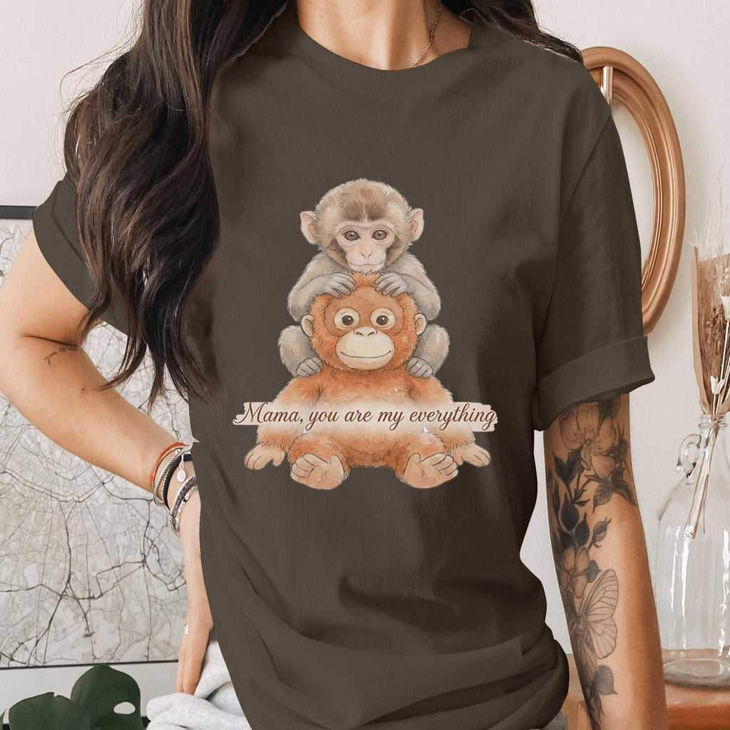Mama You Are My Everything Shirt Cute Monkey Mom Tee Mothers Day Gift Animal Lover Mom Shirt Sweet Mom Love Mama Tee