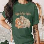 Snuggles With Mama Happiness Shirt Cute Monkey Mom Tee Mothers Day Gift Animal Lover Mom Shirt Cozy Mom Love Mama Tee