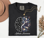 Comfort Colors Aphasia Awareness Shirt Floral Brain Tee Speech Therapy Gift SLP Appreciation Stroke Recovery Support Tee
