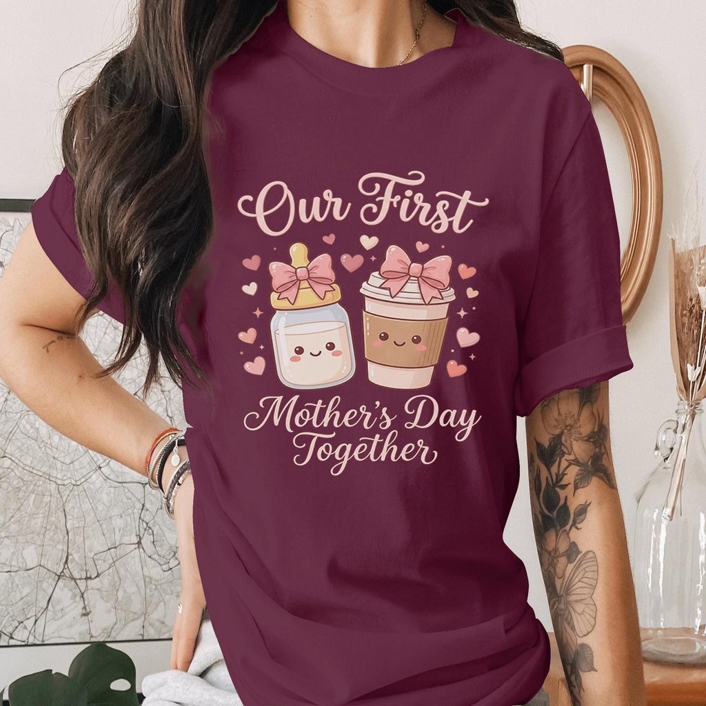Our First Mothers Day Together Shirt Cute Baby Mom Matching Tee First Mothers Day Gift New Mom Shirt Sweet Mom Baby Tee Mama Shirt