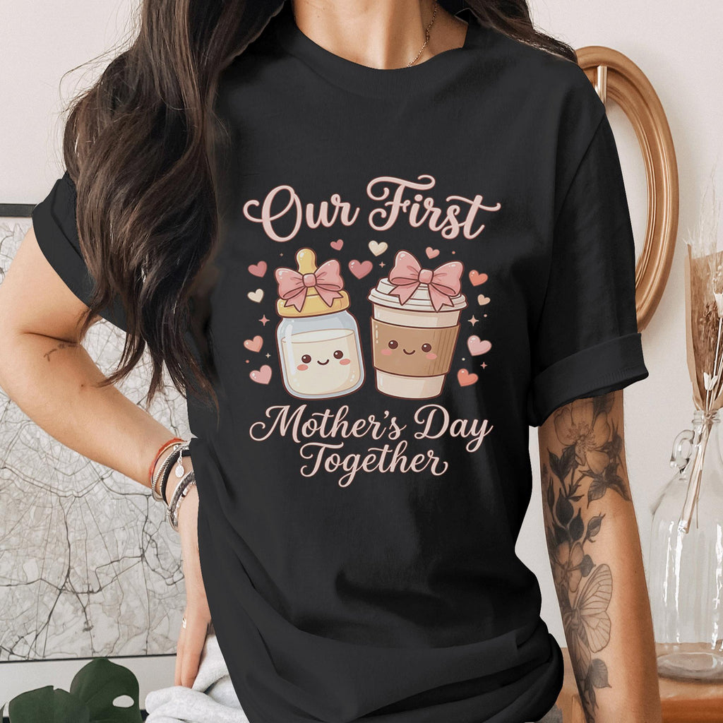 Our First Mothers Day Together Shirt Cute Baby Mom Matching Tee First Mothers Day Gift New Mom Shirt Sweet Mom Baby T...