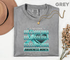 Comfort Colors Scleroderma Awareness Month Shirt Teal Ribbon Chronic Illness Support Tee Autoimmune Warrior Gift Unisex Top