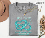 Comfort Colors Scleroderma Awareness Shirt I Wear Teal For Love Infinity Heart Ribbon Tee Chronic Illness Support Gift Top