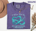 Comfort Colors Scleroderma Awareness Shirt I Wear Teal For Love Infinity Heart Ribbon Tee Chronic Illness Support Gift Top