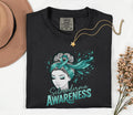 Comfort Colors Scleroderma Awareness Shirt Teal Ribbon Woman Graphic Tee Chronic Illness Support Gift Autoimmune Warr...