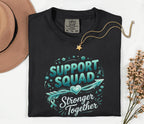 Comfort Colors Scleroderma Awareness Shirt Support Squad Stronger Together Teal Ribbon Tee Chronic Illness Support Gift Unisex Top