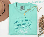 Comfort Colors Scleroderma Awareness Shirt Support Squad Stronger Together Teal Ribbon Tee Chronic Illness Support Gift Unisex Top