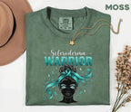 Comfort Colors Scleroderma Awareness Shirt Women Scleroderma Warrior Teal Ribbon Woman Tee Chronic Illness Fighter Gift