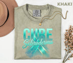 Comfort Colors Cure Scleroderma Shirt Teal Ribbon Awareness Tee Chronic Illness Support Gift Autoimmune Warrior Unisex Top