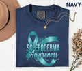 Comfort Colors Scleroderma Awareness Shirt Teal Ribbon Awareness Tee Chronic Illness Support Gift Autoimmune Warrior ...
