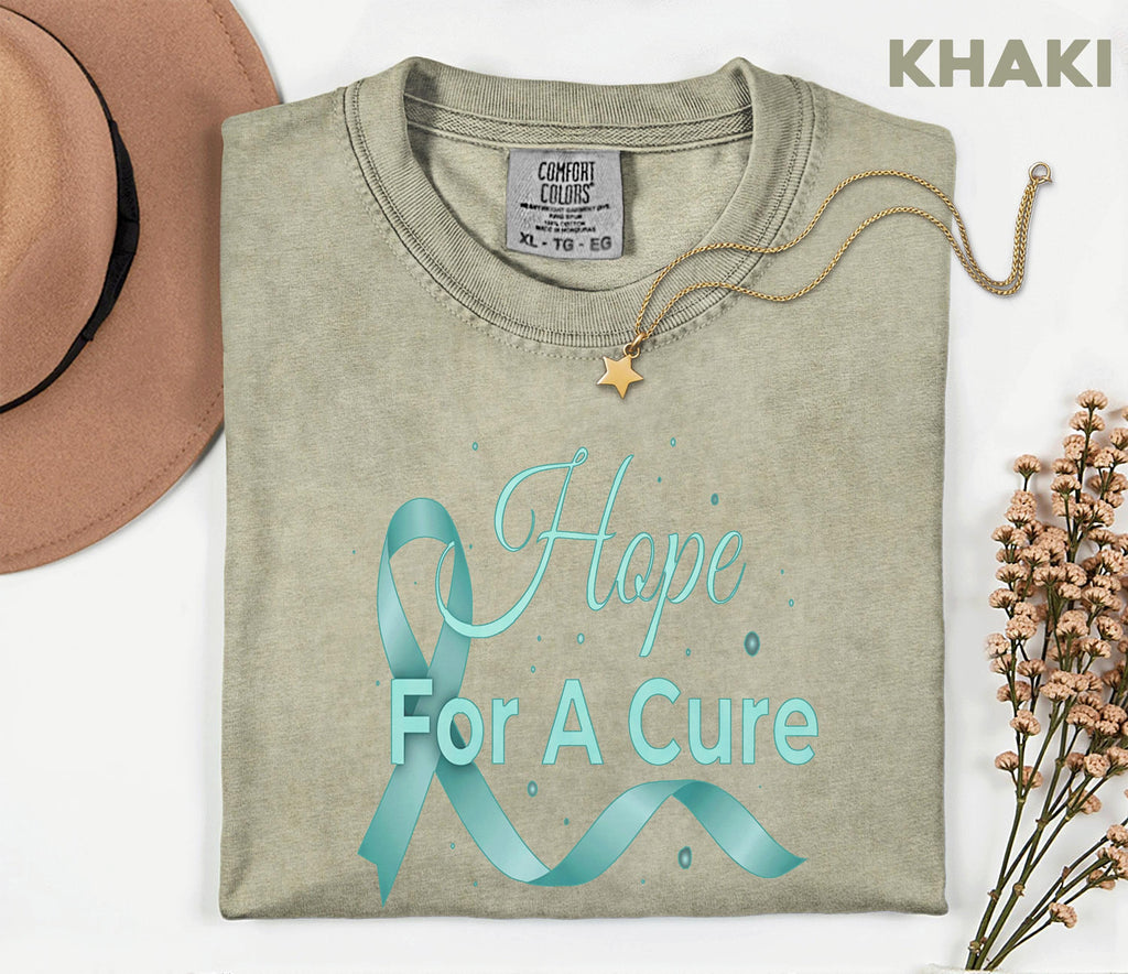 Comfort Colors Scleroderma Awareness Shirt Hope For A Cure Teal Ribbon Tee Chronic Illness Support Gift Unisex Top