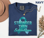 Comfort Colors Stronger Than Scleroderma Shirt Teal Ribbon Awareness Tee Chronic Illness Warrior Gift Unisex Top