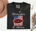 Remember and Honor Shirt, Memorial Day Poppy Tee